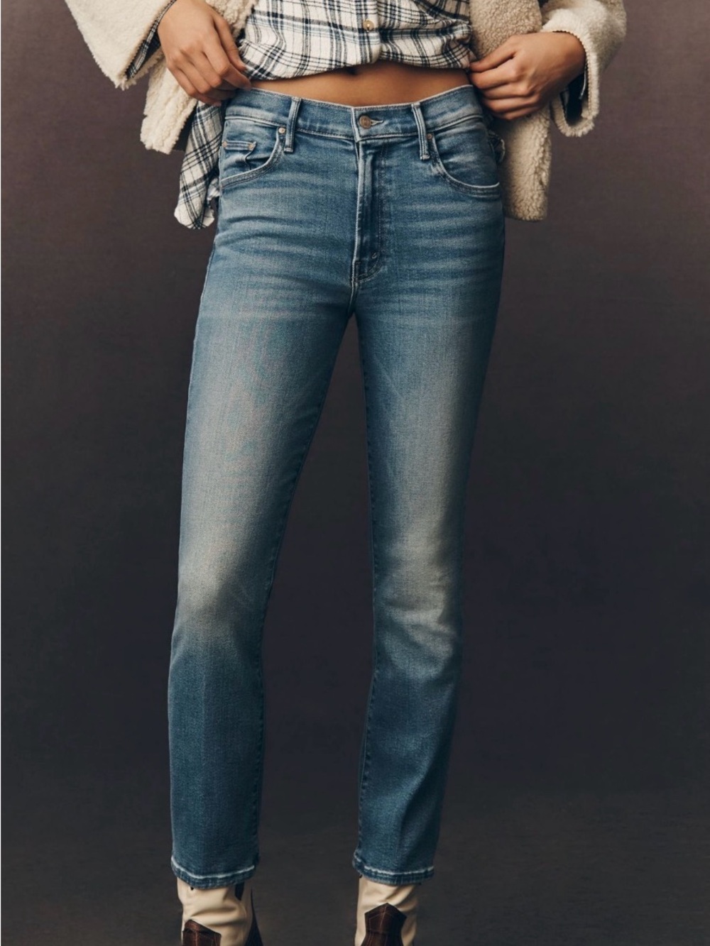 Anthropologie Mother The Insider Ankle High Rise
Bootcut Jeans Size 28 New